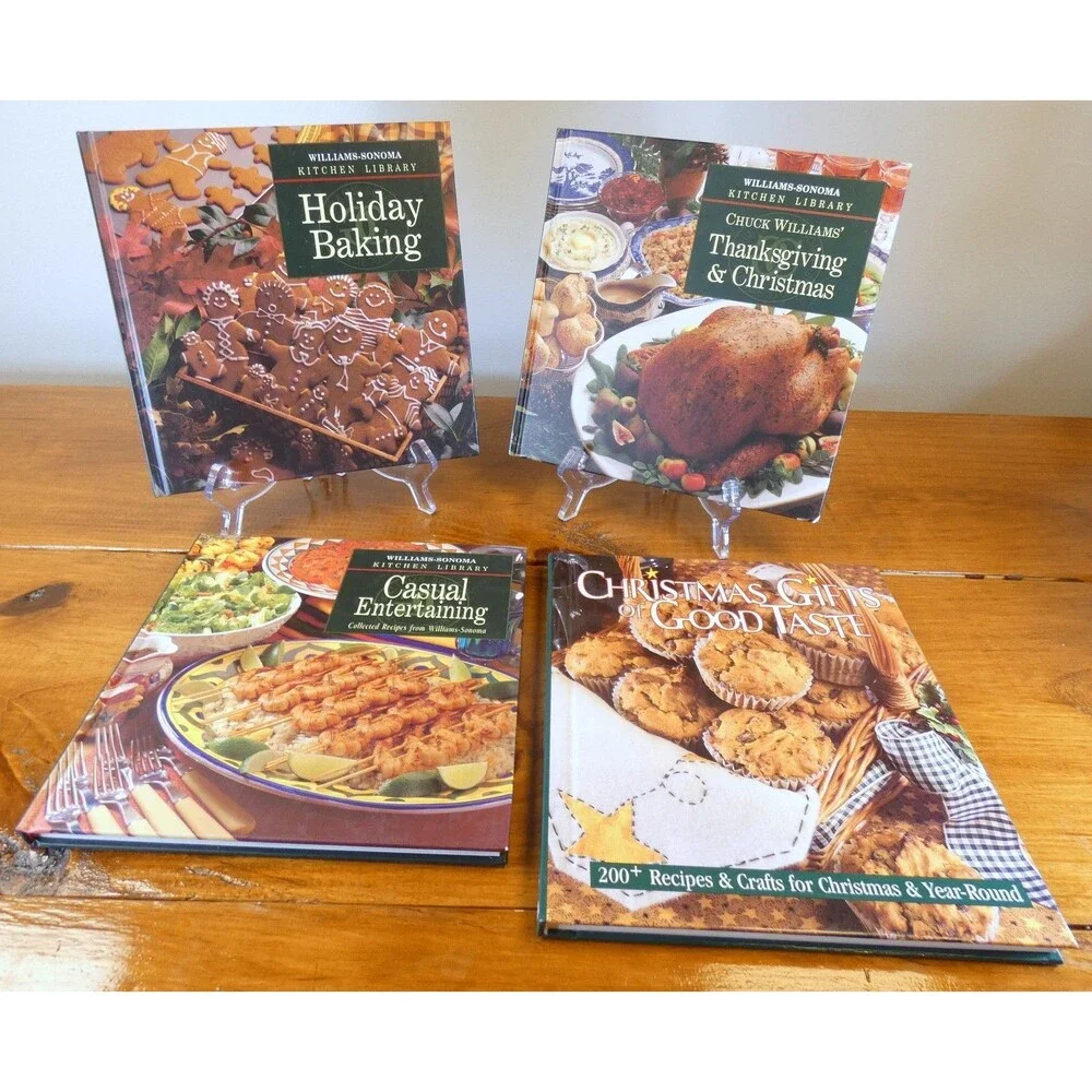 Williams Sonoma Kitchen Library Cookbooks 4 Lot Vintage HOLIDAY Time Life